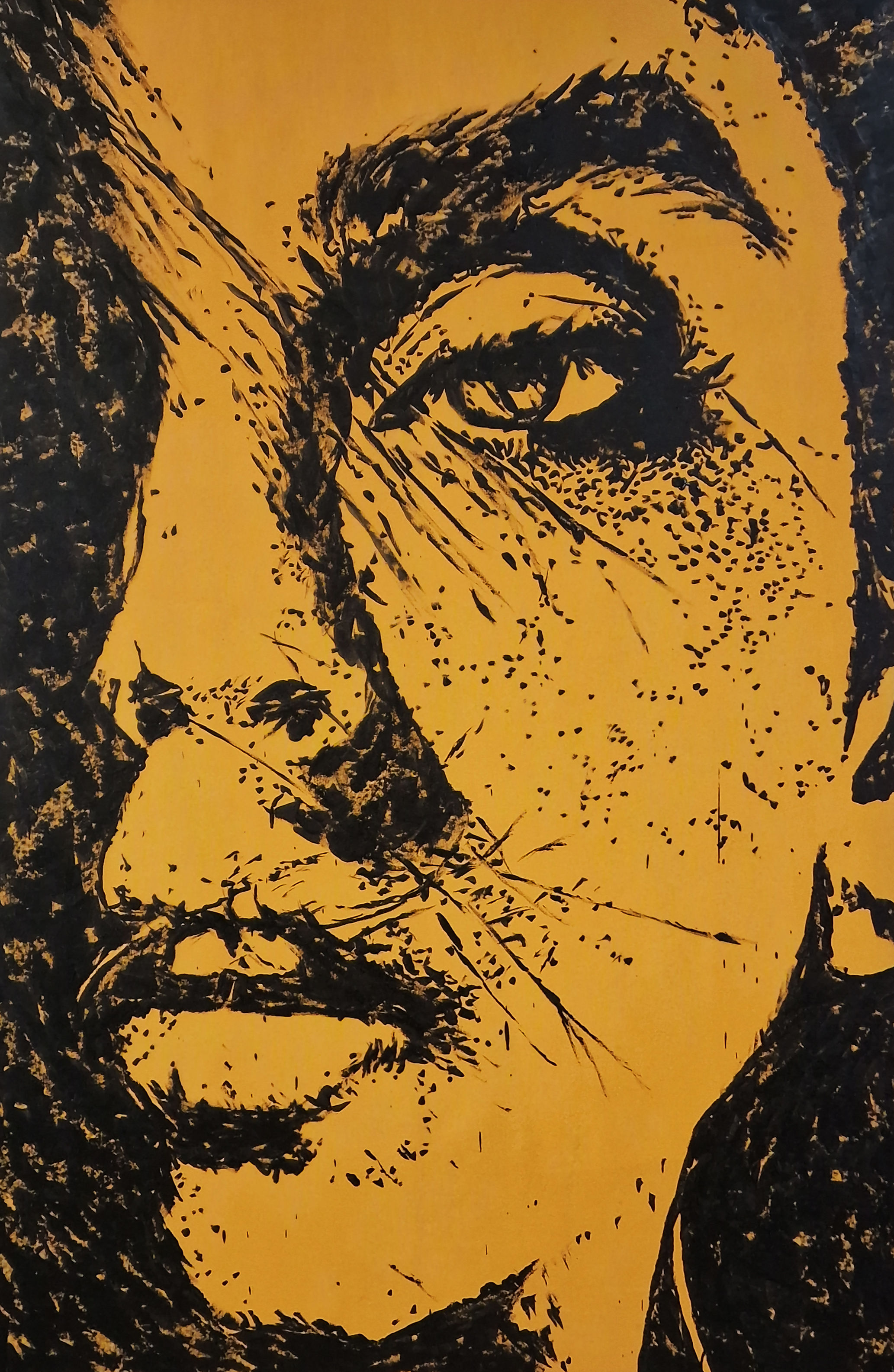 Storm in Her Eye (Spray on Canvas XXXL Size)