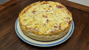 PASTEL de Codillo de Cerdo con PISTO