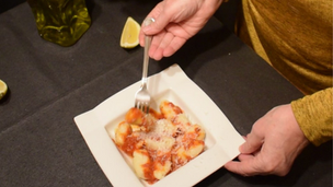 ÑOQUIS rellenos de JAMÓN y QUESO