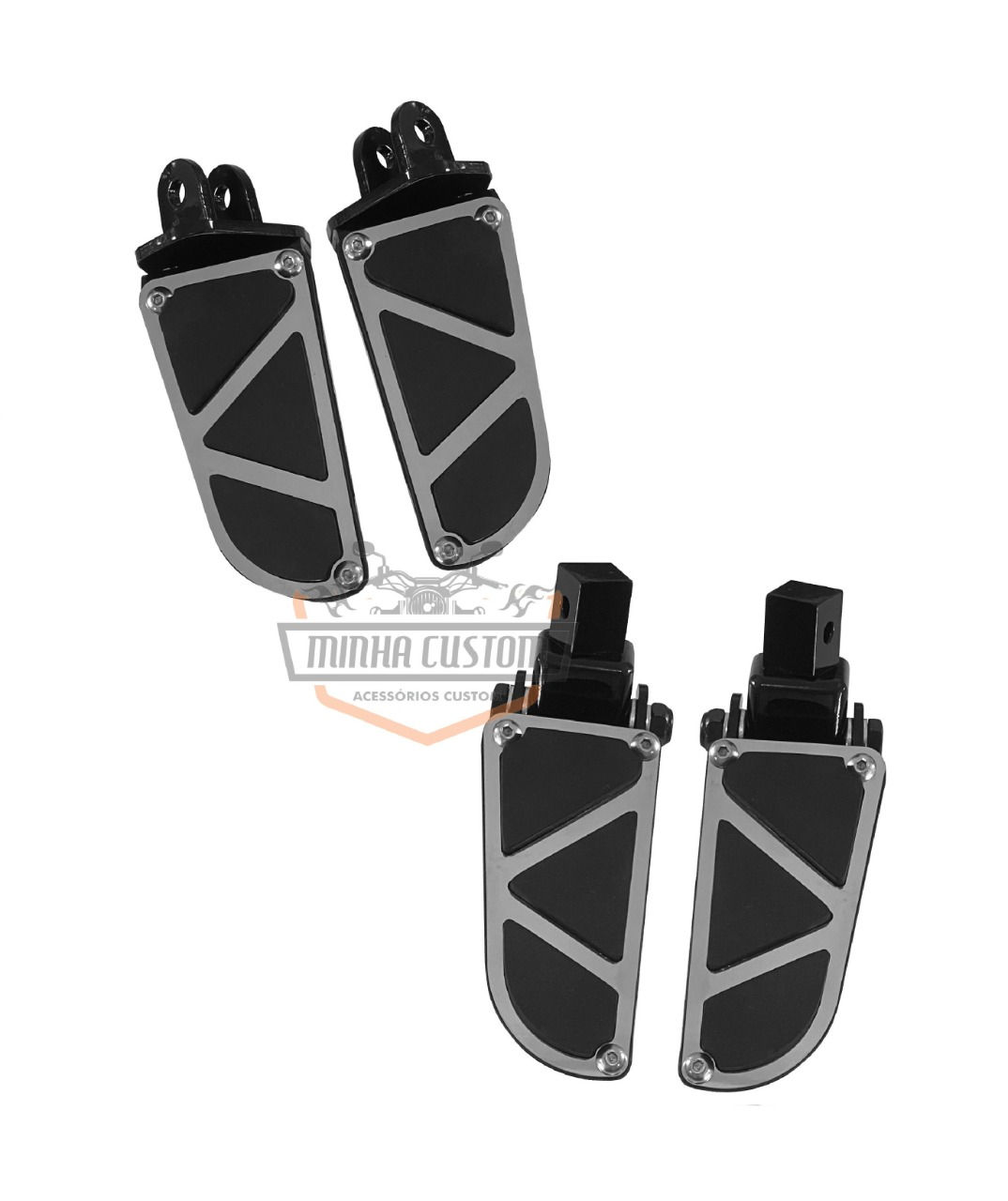 Pedaleiras Dianteira + Traseira Articulada - Laser - Triumph Thunderbird