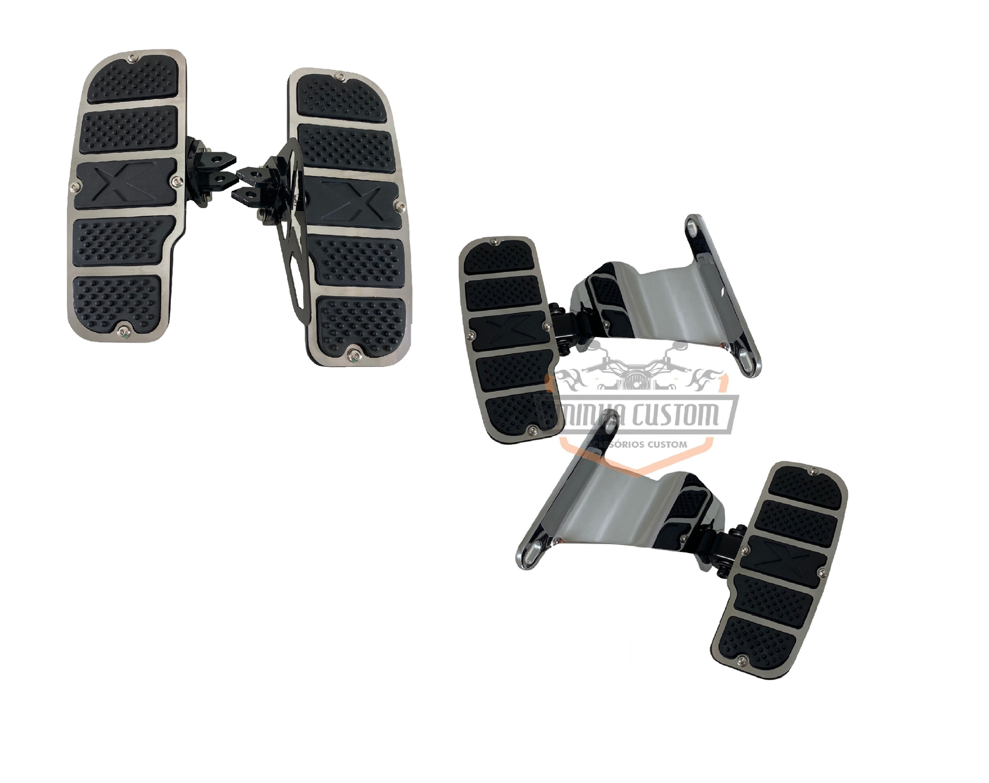 Plataformas Dianteira + Traseira Alongada Chopper - Boulevard M800/R