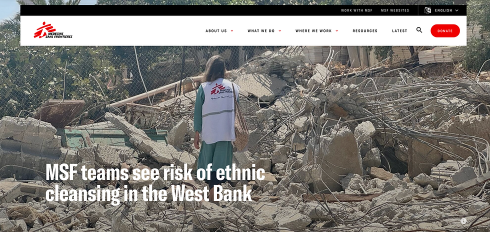 MSF's advocacy manager on a visit to Kisan village, in the West Bank, where a family’s home was demolished by Israeli forces. Palestine, August 2025.