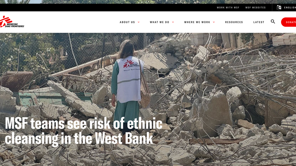PRESS RELEASE: MSF teams see risk of ethnic cleansing in the West Bank