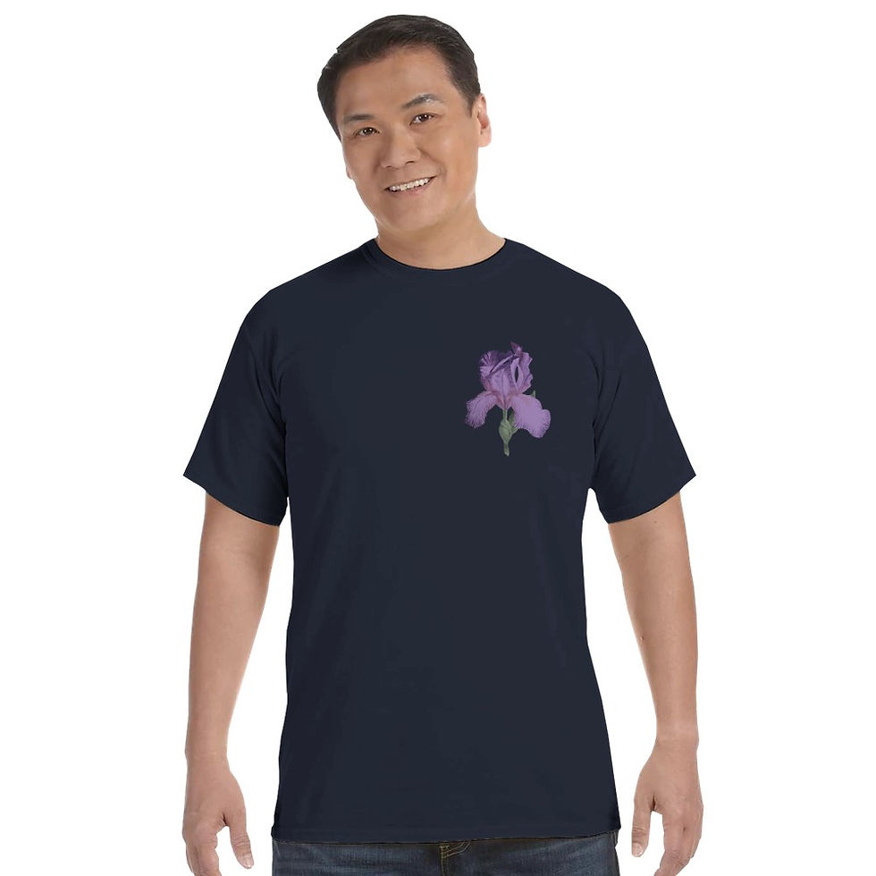 Thumbnail: Faqqu'a Iris with Raphael Lemkin Quote Unisex Heavyweight Crewneck T-Shirt