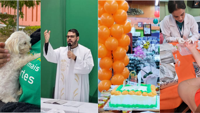 Evento de adoção animal, missa, bolo de aniversário e blitz da saúde movimentam a semana festiva na Cooperouro