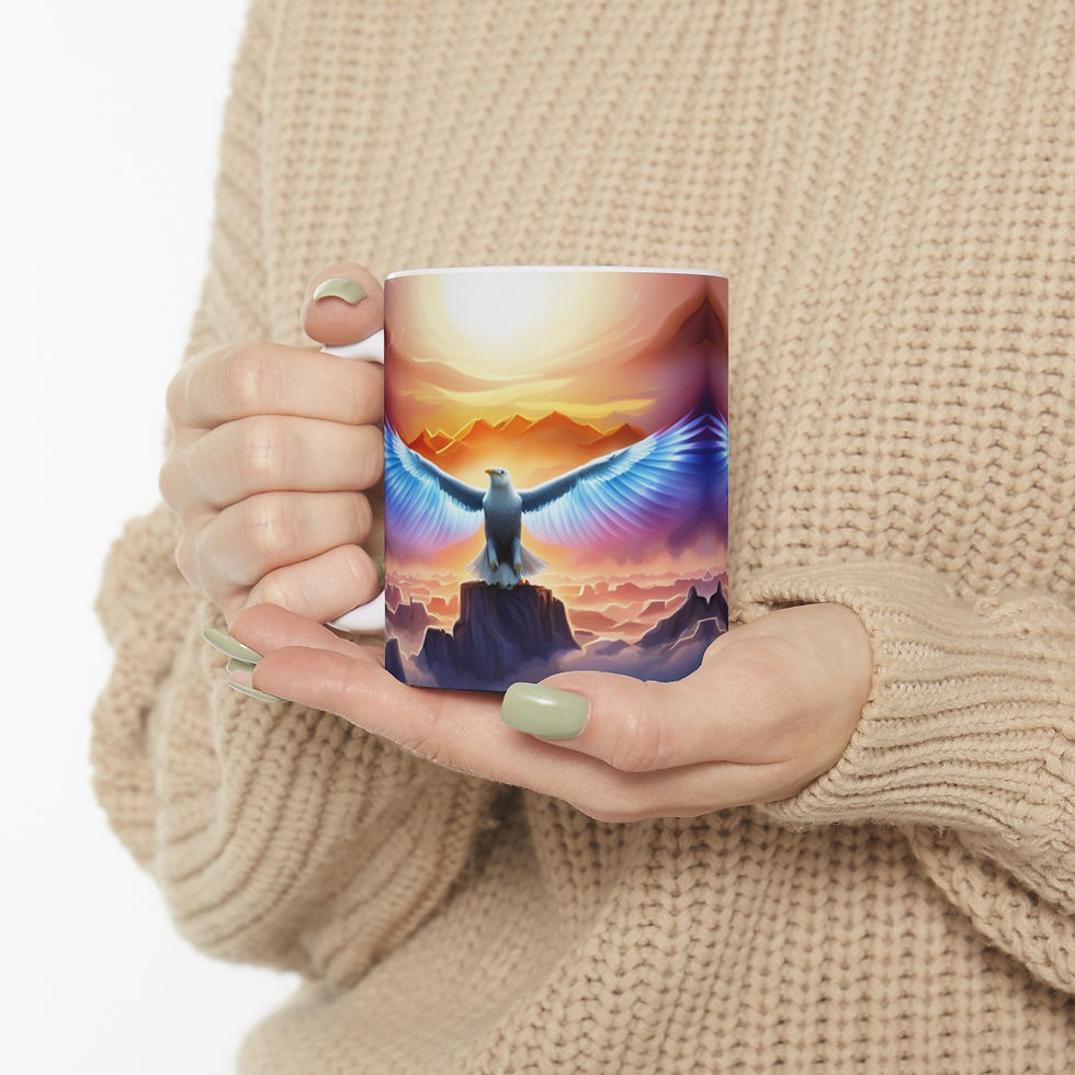 Thumbnail: The United States of America USA Flag Eagle #3 11oz Ceramic Coffee Mug