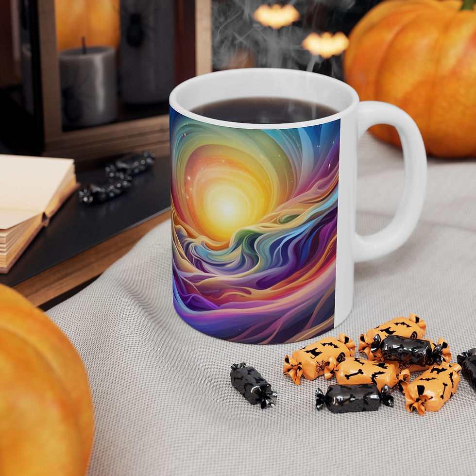 Thumbnail: Color Fusion Coffee Mugs of  Colors #7 Decorative 11oz Ceramic Coffee Mug