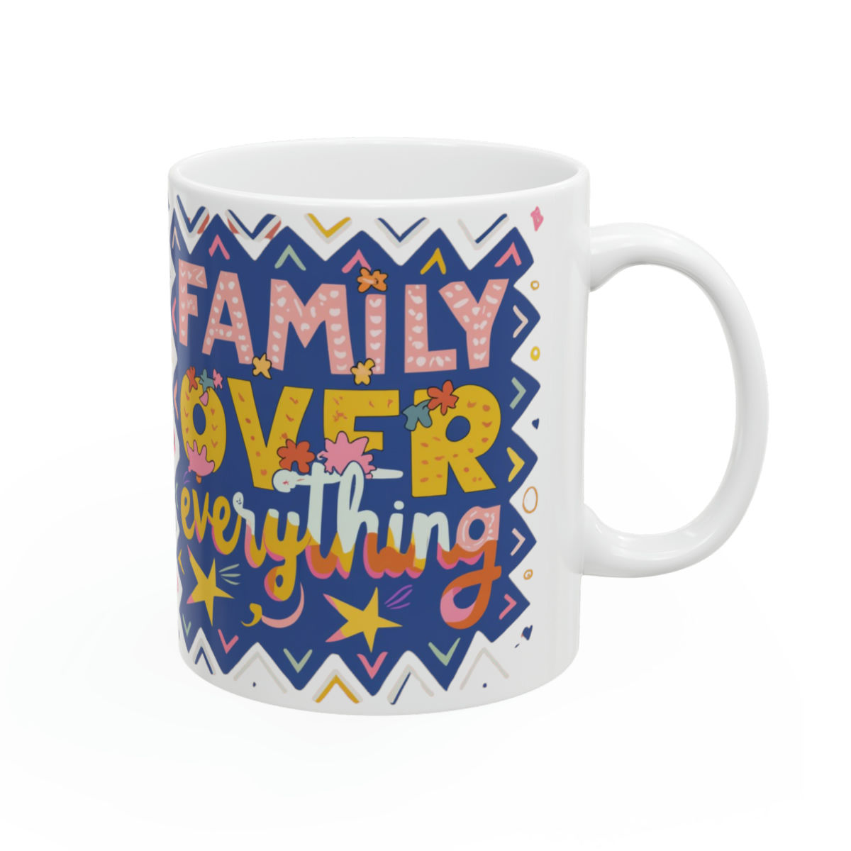 Family Over Everything Astec 11oz Ceramic Mug Design Tableware