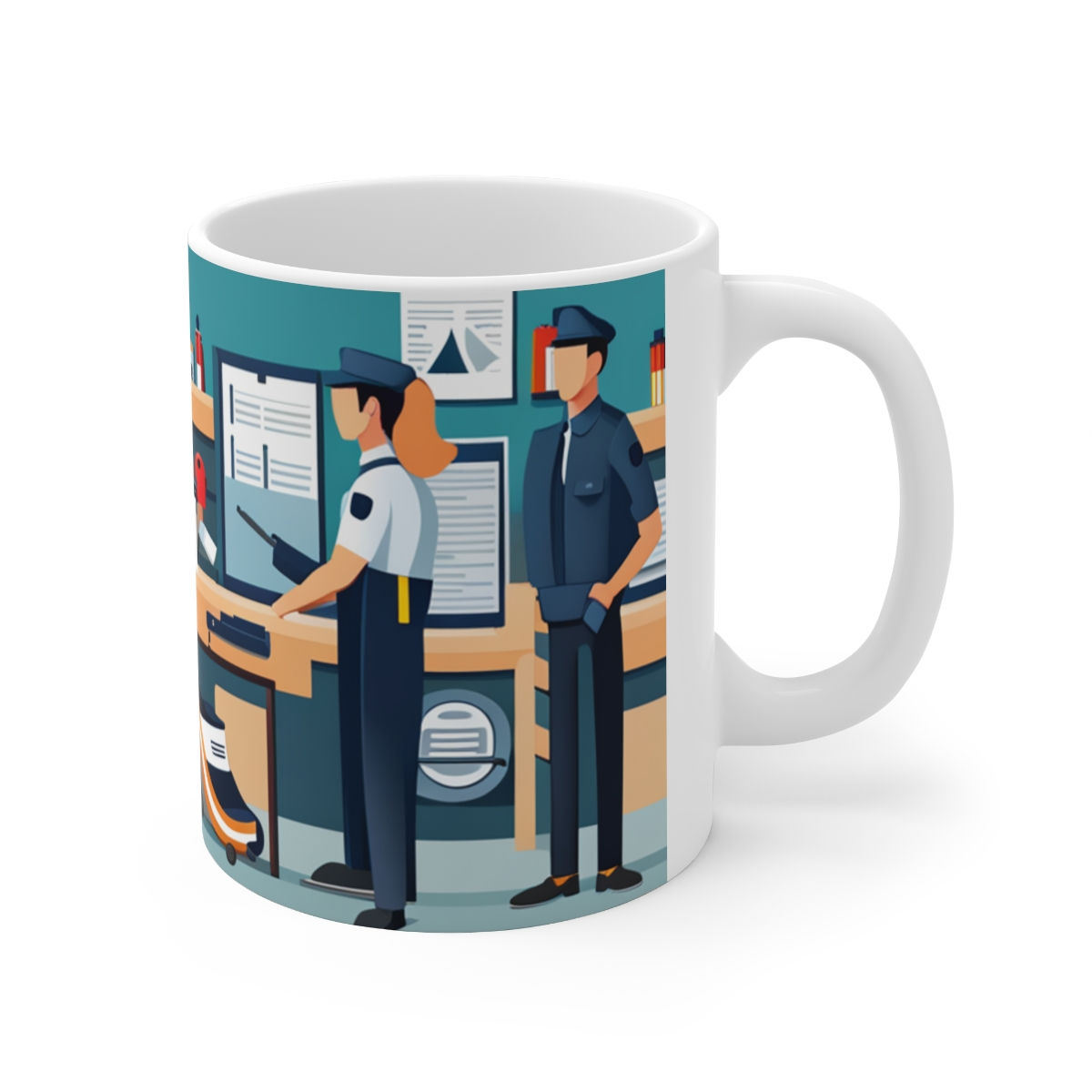 Sheriff, Law Enforcement, Officer Essential Worker#2 11oz Ceramic Coffee Mug