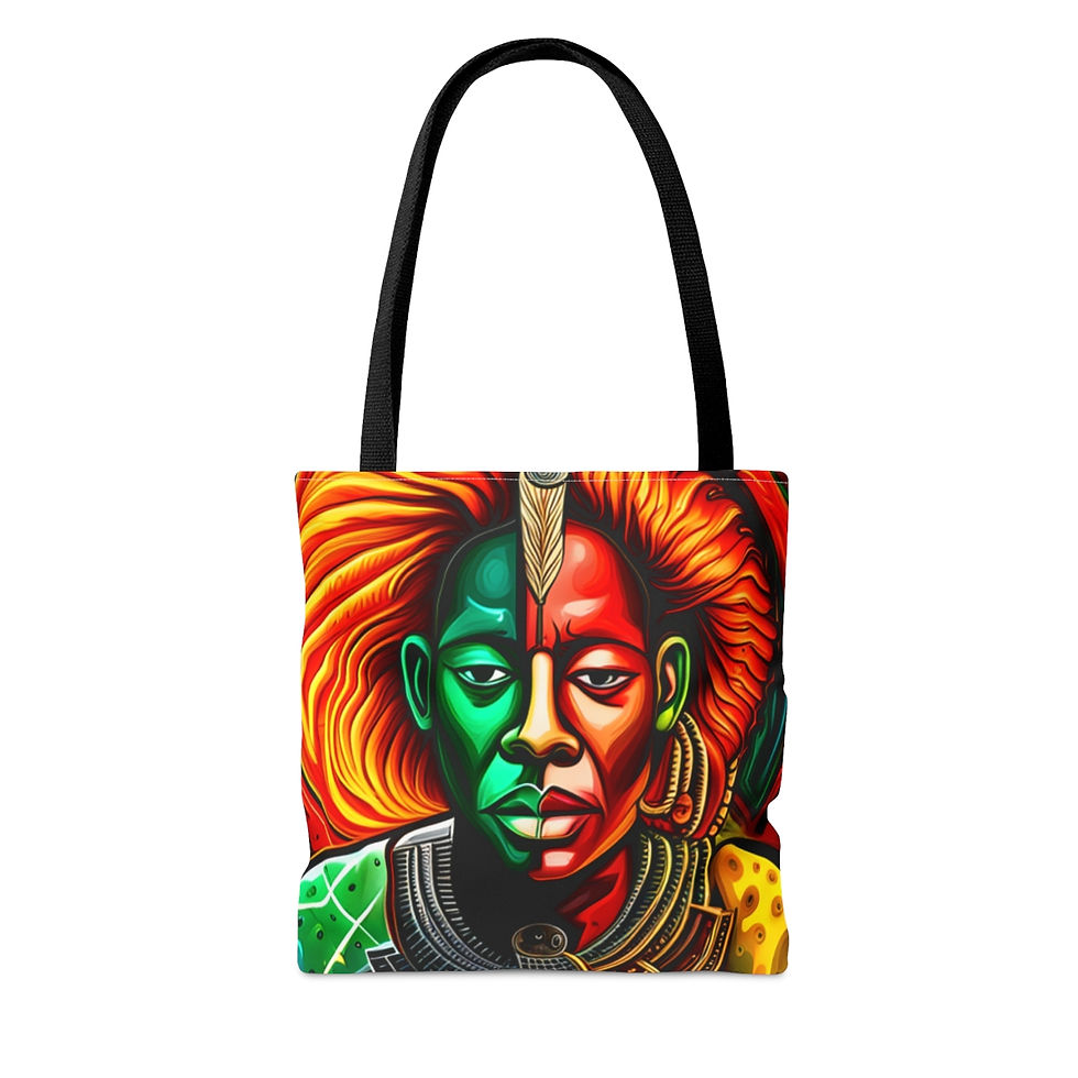 Thumbnail: African Cultural Designs #10 Decorative Tote 100% Polyester Sublimination