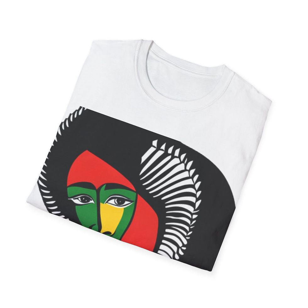 Thumbnail: African Cultural Designs Tribal Mosaic #13 Softstyle Crewneck T-Shirt