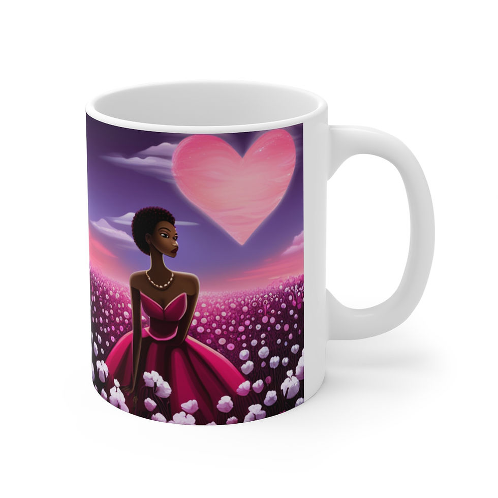 Fall in Love Charming Pink Heart Collection #22 11oz Ceramic Coffee Mug
