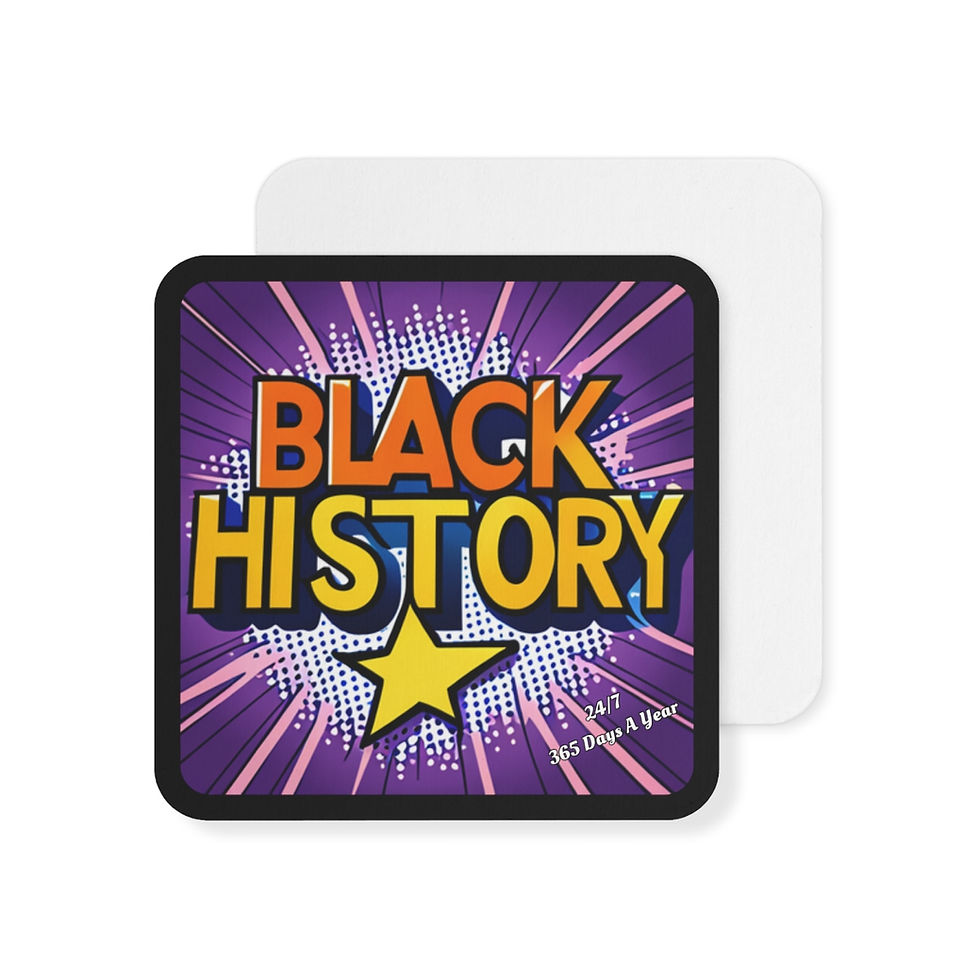 Thumbnail: Cultural Black History Coasters Set of 50 pcs 100 pcs Pulp Board