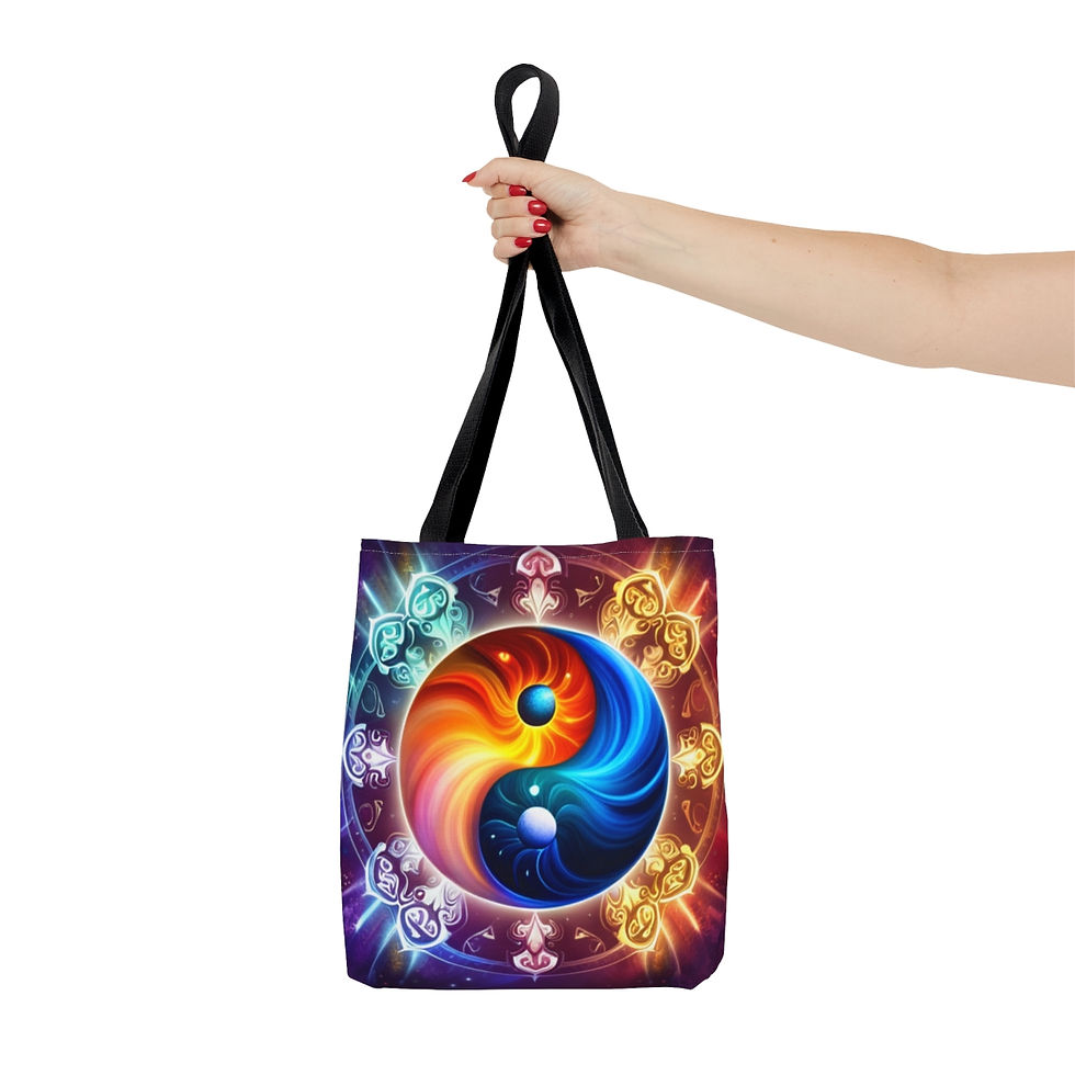 Thumbnail: Ying Infinite Beauty Fire Fusion Tote 100% Polyester Sublimination