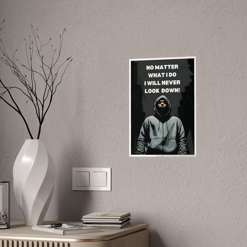 Motivational No Matter What I Do, Hoodie Dark Fantasy Gloss Posters #12