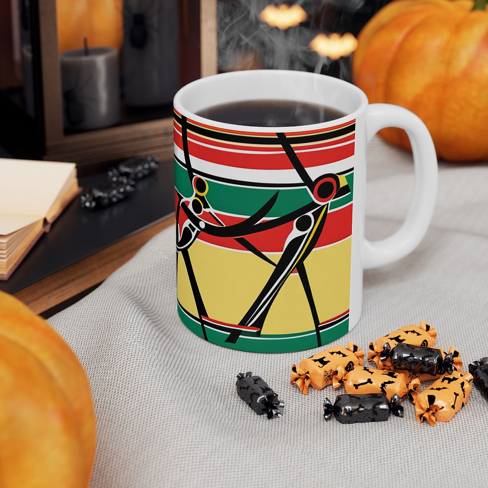 Thumbnail: African Cultural Designs Dance #1 11oz Decorative Coffee Mug