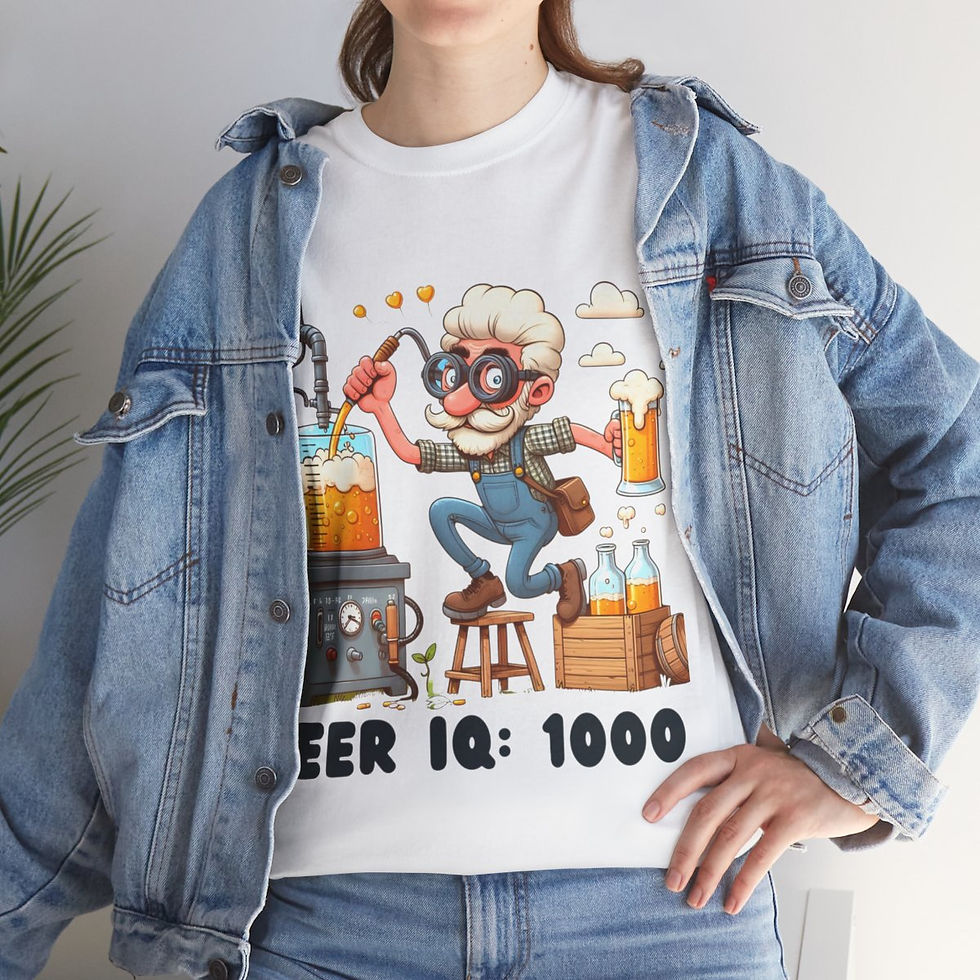 Thumbnail: Beer Crafter Beer IQ: 1000 Brewing T-Shirt 100% Cotton Classic Fit