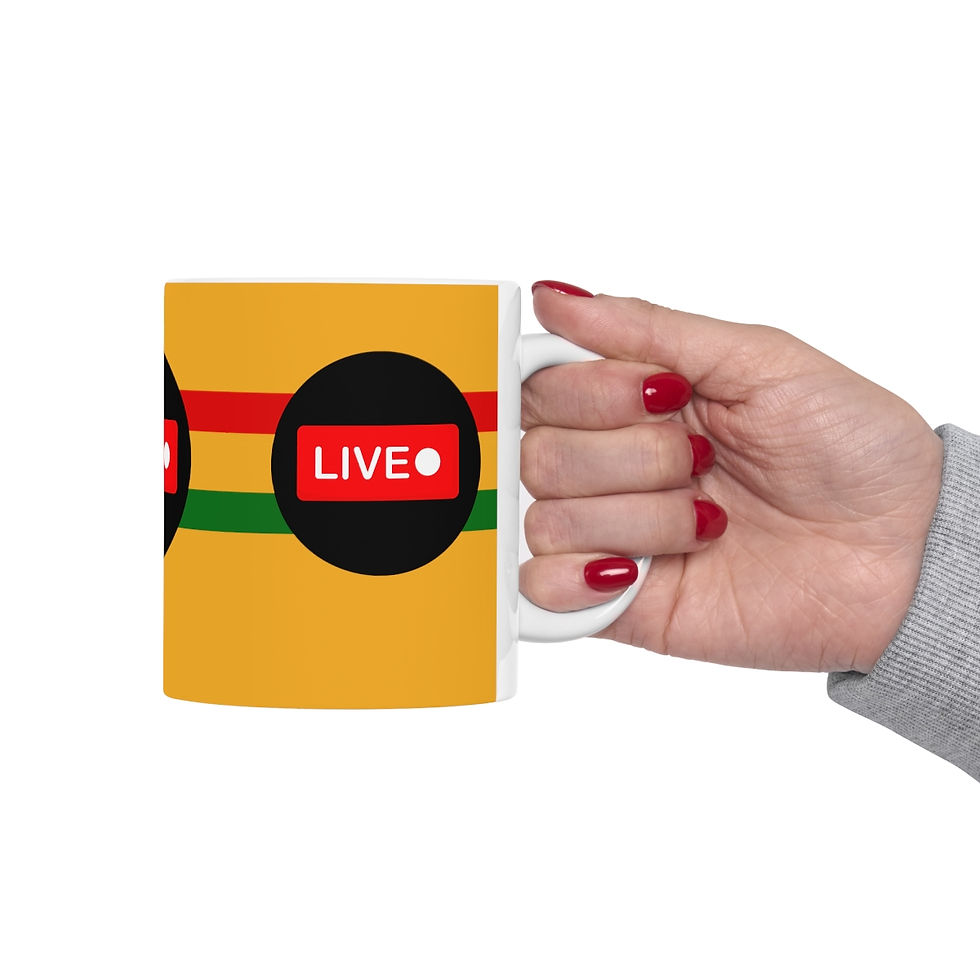 Thumbnail: Sports Game No Word Live 11oz Ceramic Beverage Mug Decorative Art