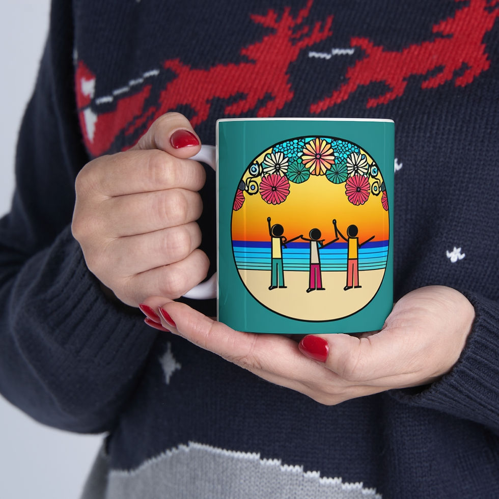 Thumbnail: Beach Vibes Retro Concert #12 Ceramic 11oz Mug Artwork