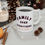 Thumbnail: Family Over Everything Pink Border 11oz Ceramic Mug Design Tableware