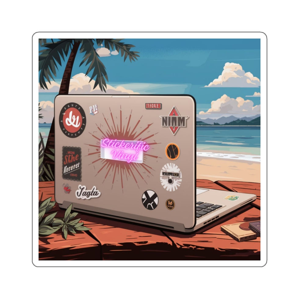 Thumbnail: Funny Laptop Vinyl Stickers, Laptop covered with stickers, Diary, Journal #5