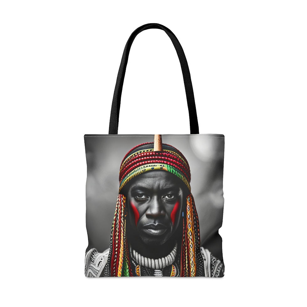 Thumbnail: African Cultural Designs #1 Decorative Tote 100% Polyester Sublimination