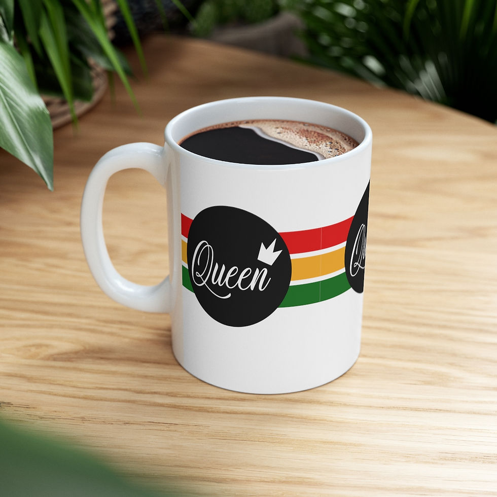 Thumbnail: Game Queen No Word 11oz White Ceramic Beverage Mug Decorative Art