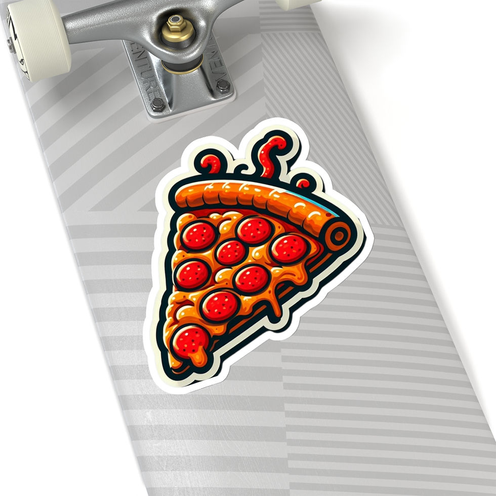 Thumbnail: Pizza Slice Foodie Vinyl Stickers, Funny, Laptop, Water Bottle, Journal #12