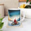 Thumbnail: Here Comes Motorcycling Santa 11 oz Ceramic Mug Package Delivery #1 Artwork