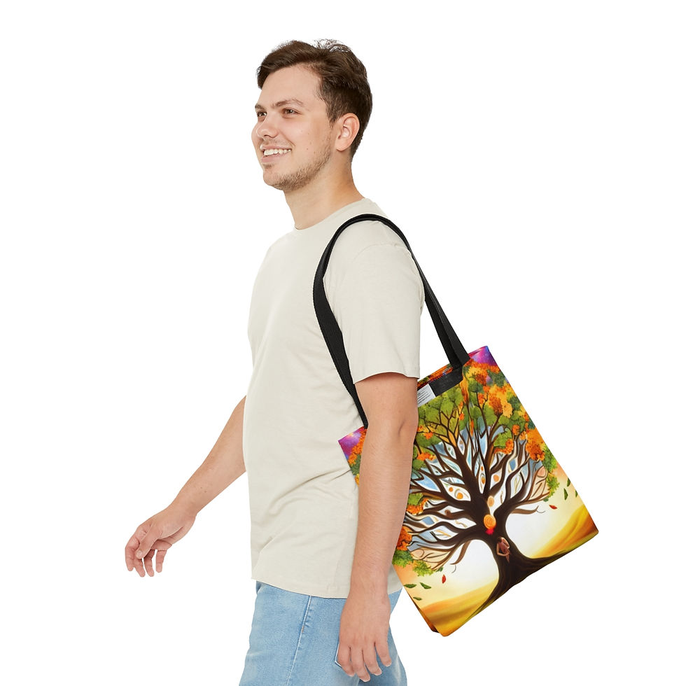 Thumbnail: Ancestry Family Tree Deep Roots #1 Tote Bag 100% Polyester Sublimation