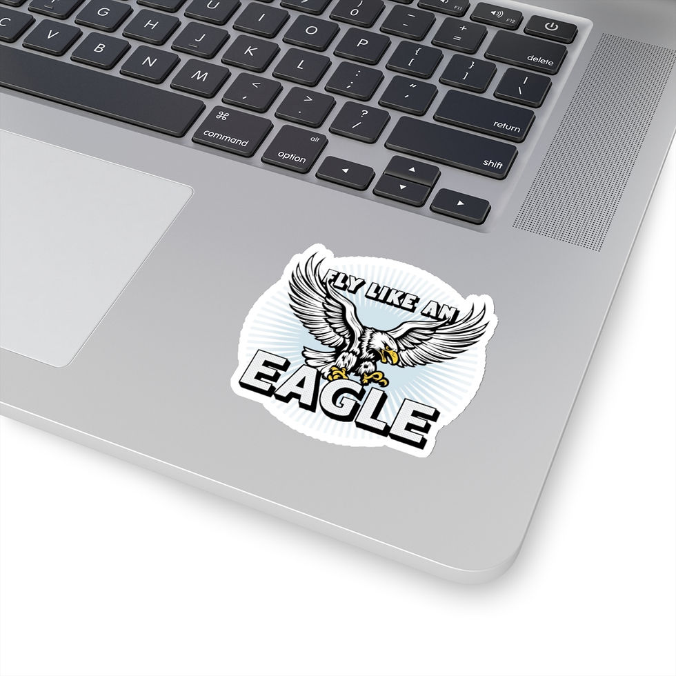 Thumbnail: Self-Love Eagles Fly Motivational Vinyl Stickers, Laptop, Diary Journal #16