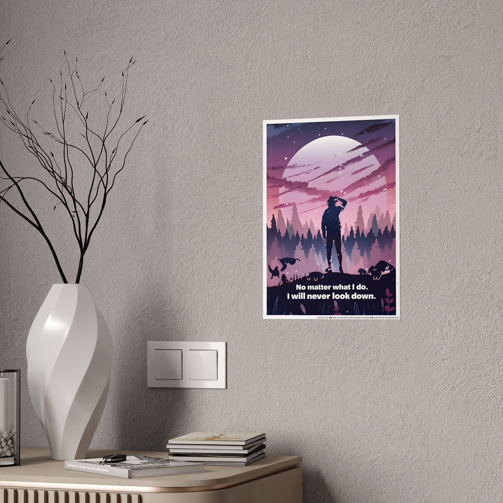 Motivational No What I Do Wildlife, Dark Fantasy Gloss Posters #7