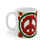 Thumbnail: Peace & Poinsettias Holiday Decorative 11oz Ceramic Coffee Mug