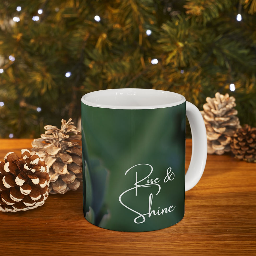Thumbnail: Rise and Shine #2 Ceramic 11oz Decorative Coffee Mug