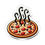 Thumbnail: Pizza Foodie Vinyl Stickers, Funny, Laptop, Water Bottle, Journal, Food #4