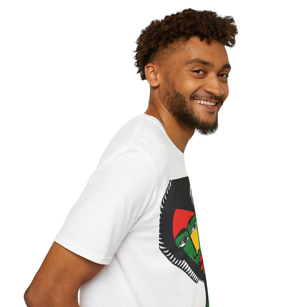 Thumbnail: African Cultural Designs Tribal Mosaic #13 Softstyle Crewneck T-Shirt