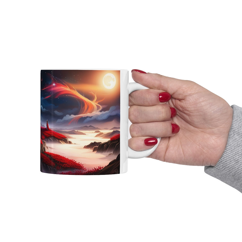 Thumbnail: Nothing but True Love at Sunset #4 11oz mug AI- Unique Artwork