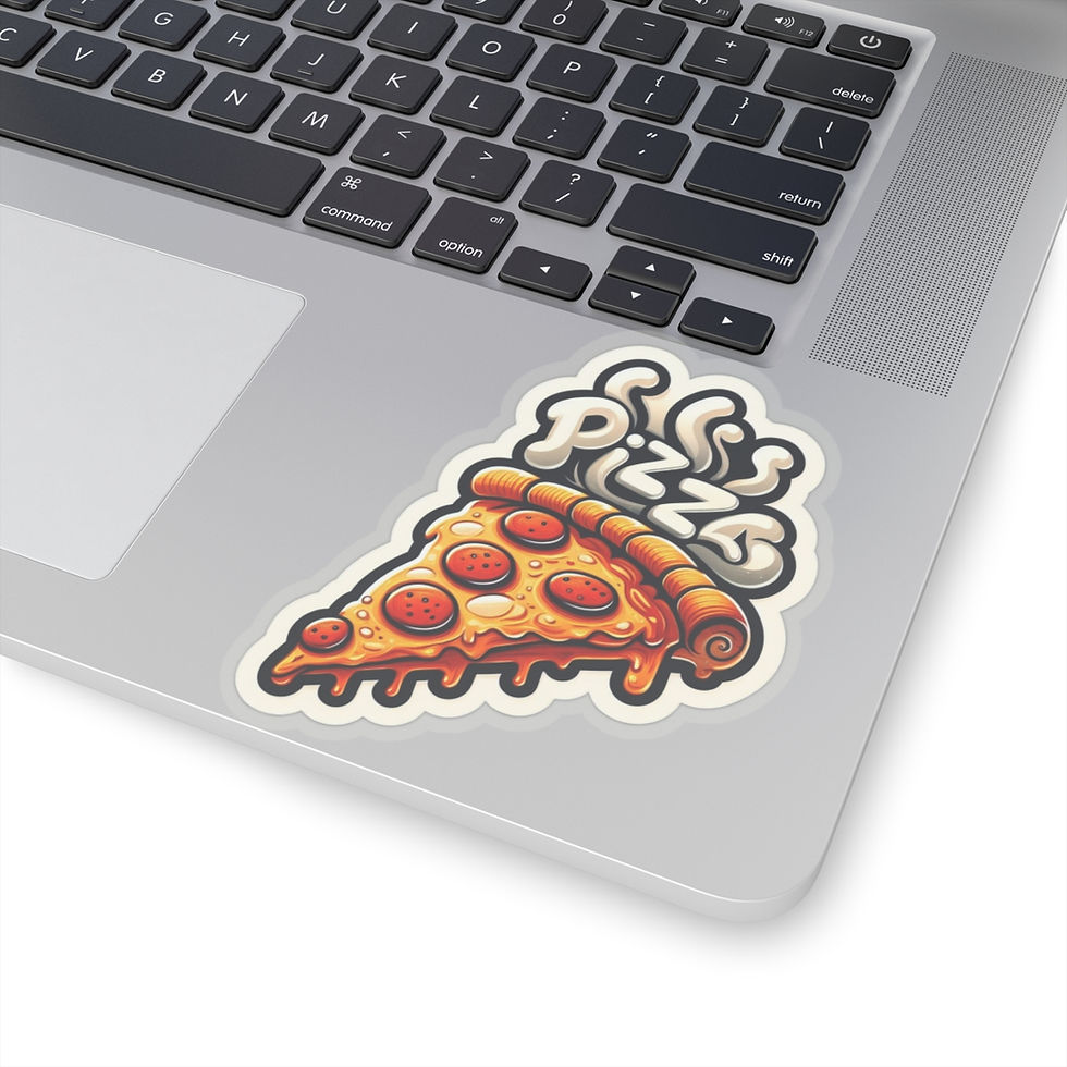 Thumbnail: Pizza Slice Foodie Vinyl Stickers, Funny, Laptop, Water Bottle, Journal #7