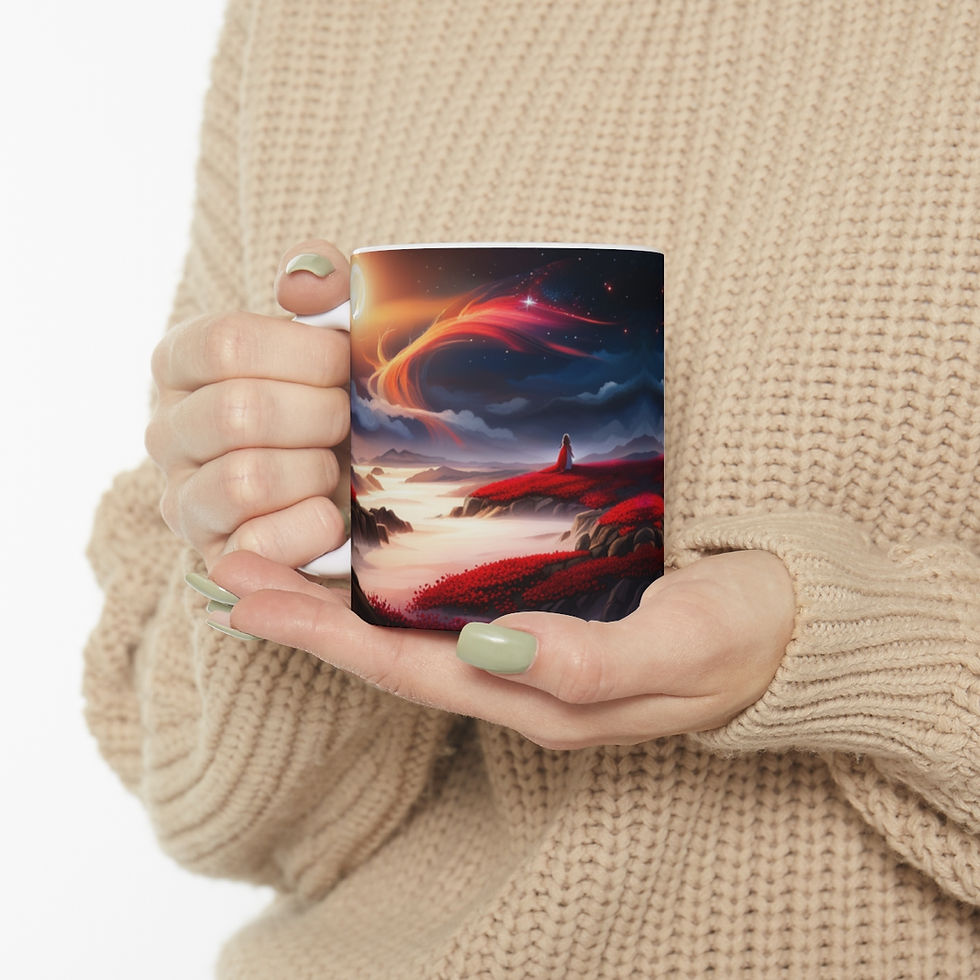 Thumbnail: Nothing but True Love at Sunset #4 11oz mug AI- Unique Artwork
