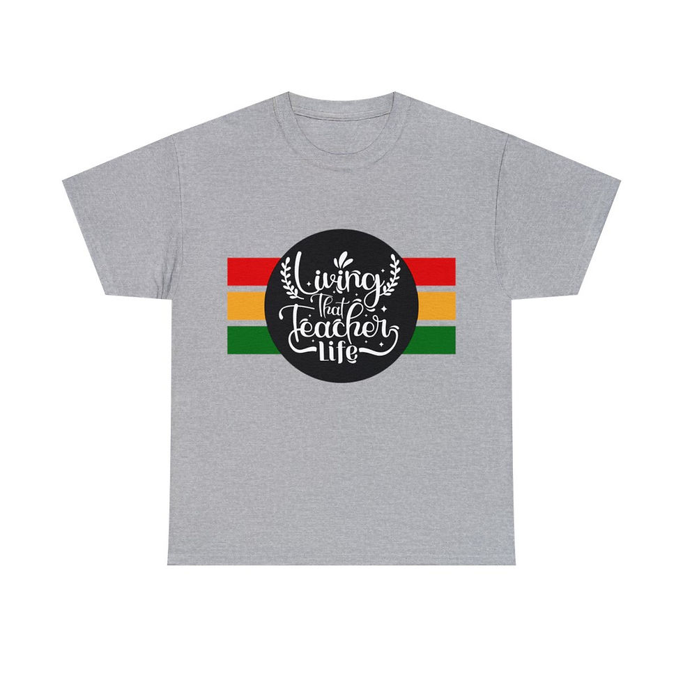 Thumbnail: Muse Wearable Living that Teacher Life Unisex Heavy Cotton Crewneck T-Shirt