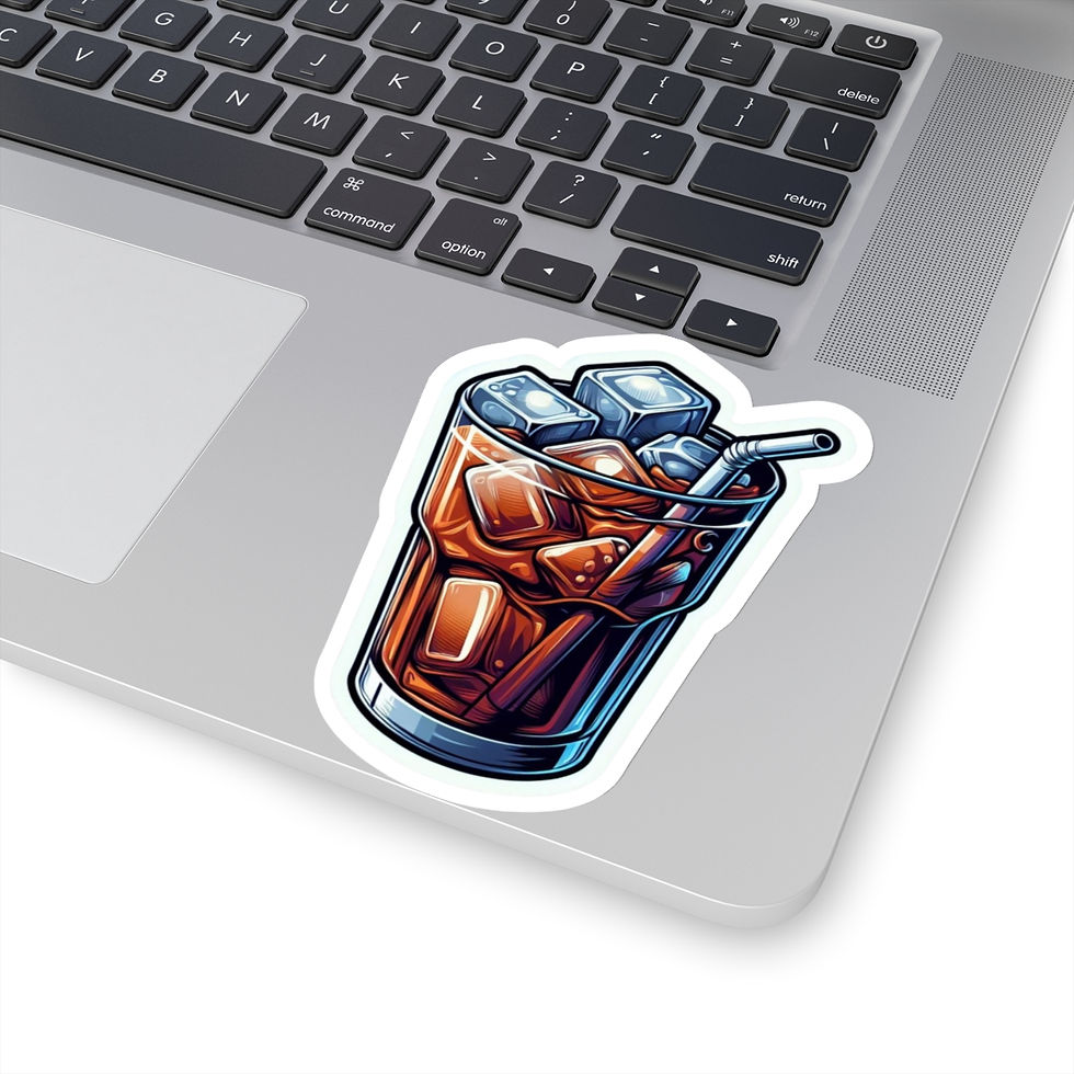 Thumbnail: Ice Tea Vinyl Stickers, Laptop, Foodie, Beverage-inspired, Thirst Quencher #7