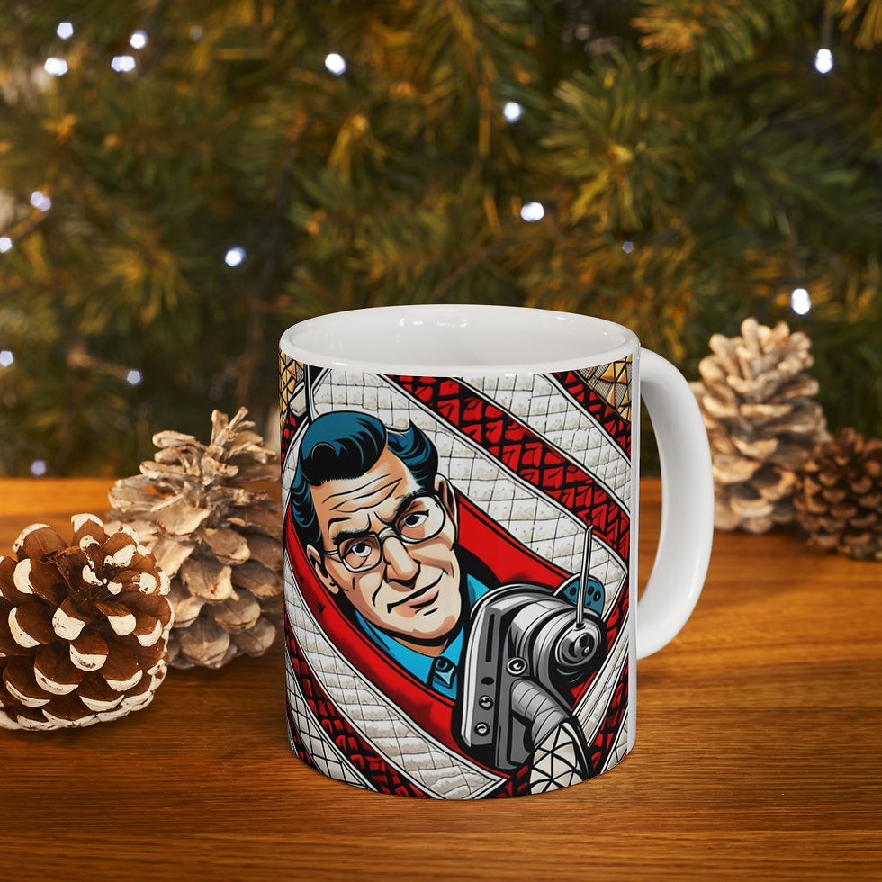 Thumbnail: Tailors & Seamstress Quilt  Pattern #6 Decorative 11oz Ceramic Coffee Mug
