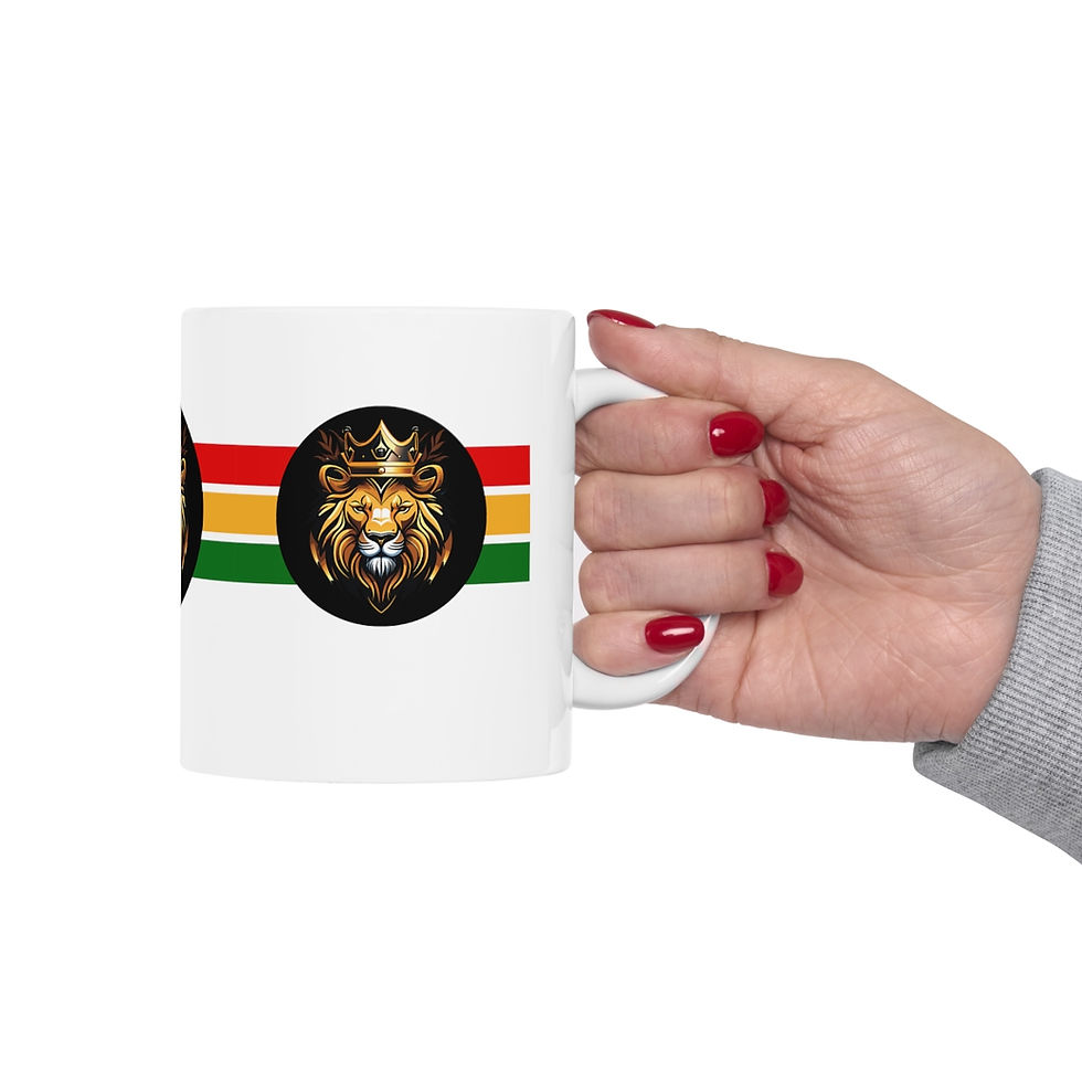 Thumbnail: Sports Game No Word Lion King 11oz White Ceramic Beverage Mug Decorative Art