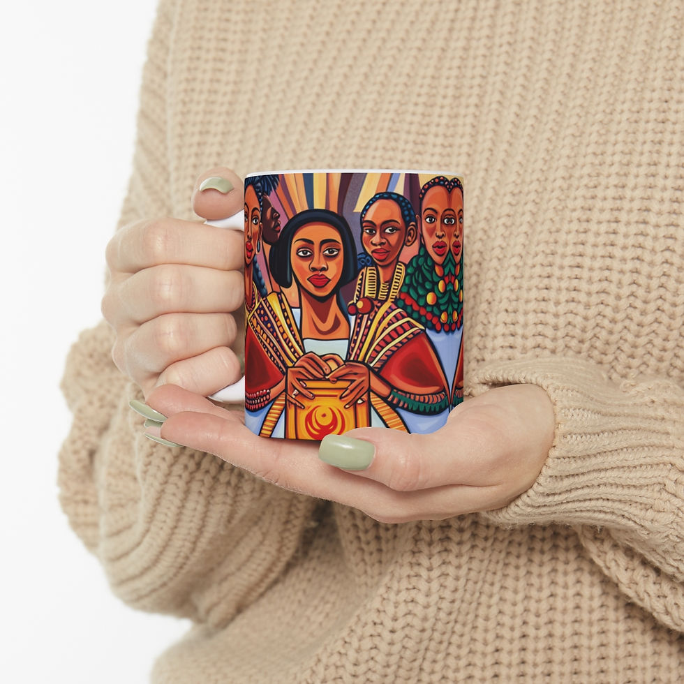 Thumbnail: Cultural Holiday Kwanzaa Women Celebration 11oz Ceramic Coffee Mug Decorative #3