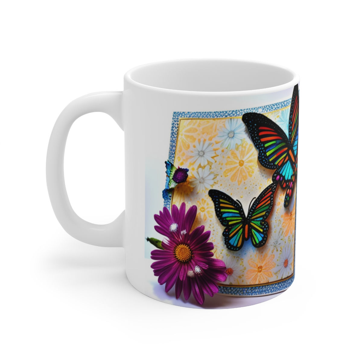 Colorful Monarch Butterflies #7 Mug 11oz mug AI- Unique Artwork