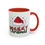 Thumbnail: Mug - Merry Christmas Santa Hat Accent Coffee Mug (11, 15oz)
