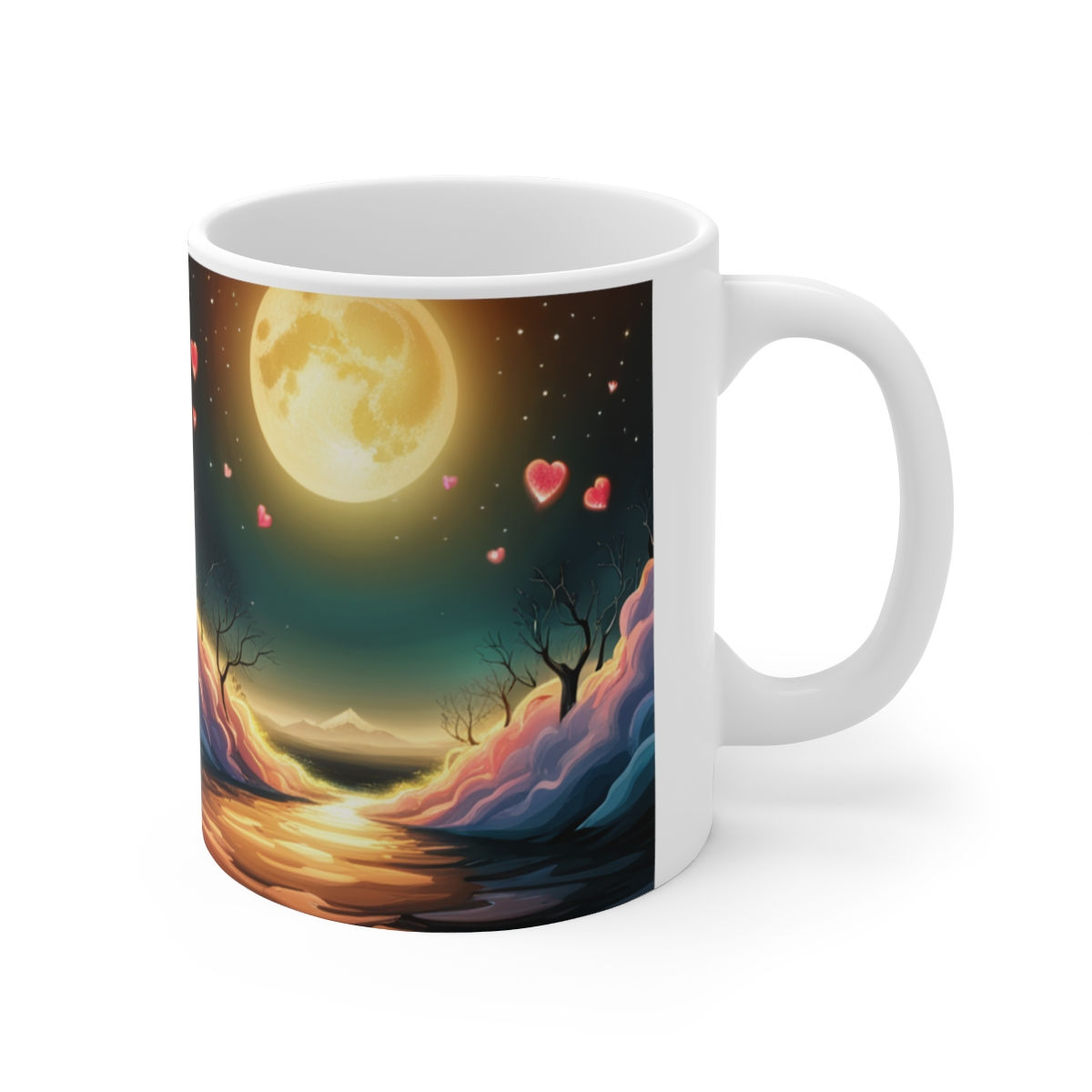 Nothing but True Love at Sunset #3 11oz mug AI- Unique Artwork