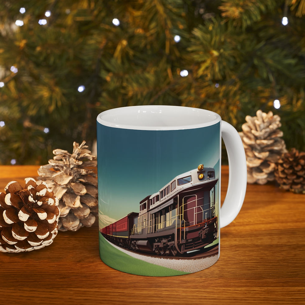 Thumbnail: Train Engineer & Conductor Inspired  #3 Decorative 11oz Ceramic Coffee Mug