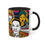 Thumbnail: African Cultural Designs Pop Art Black Colorful #23 11oz Black Accent Coffee Mug