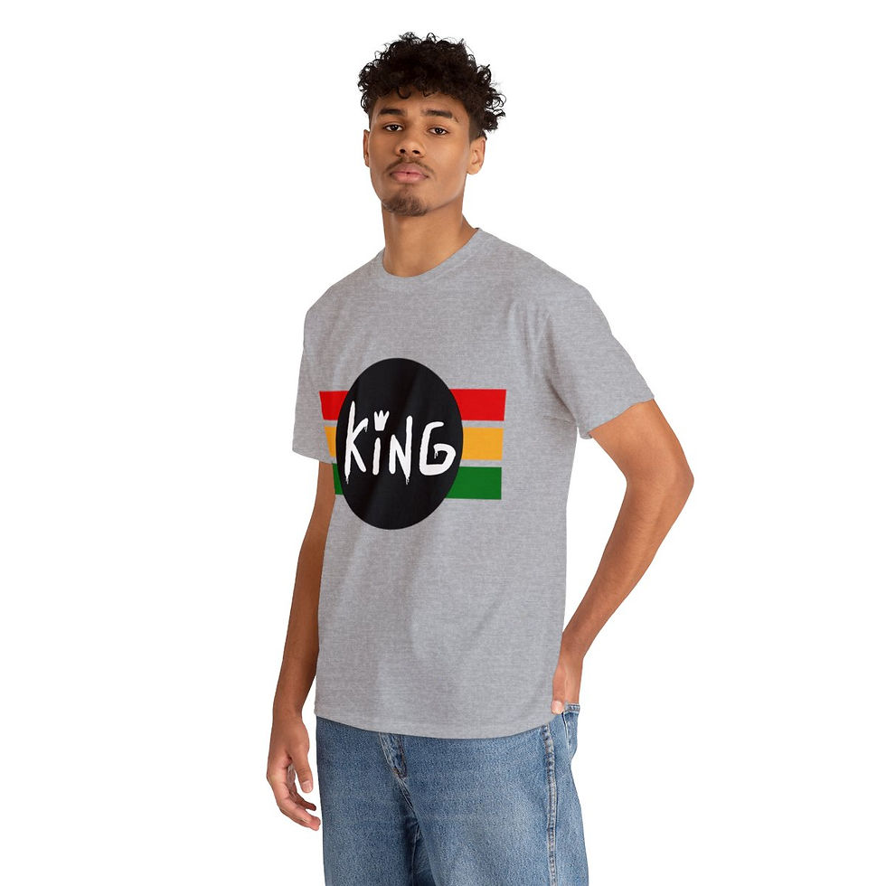 Thumbnail: Muse Wearable Sports The King Unisex Heavy Cotton Crewneck T-Shirt